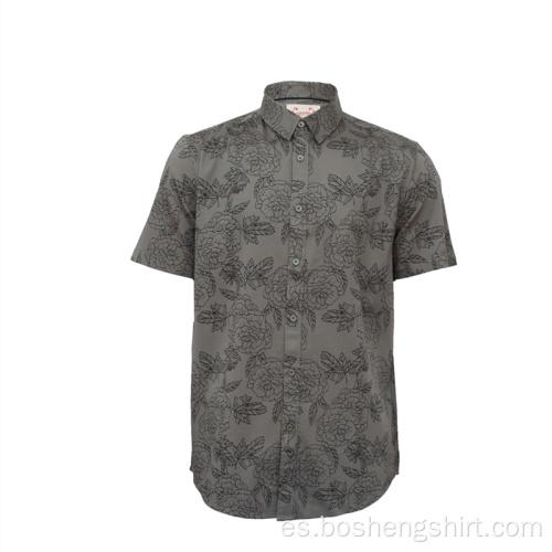 Camisa delgada de moda casual para hombre de talla grande nueva